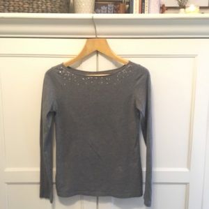 Loft cotton sparkly top Sz XS